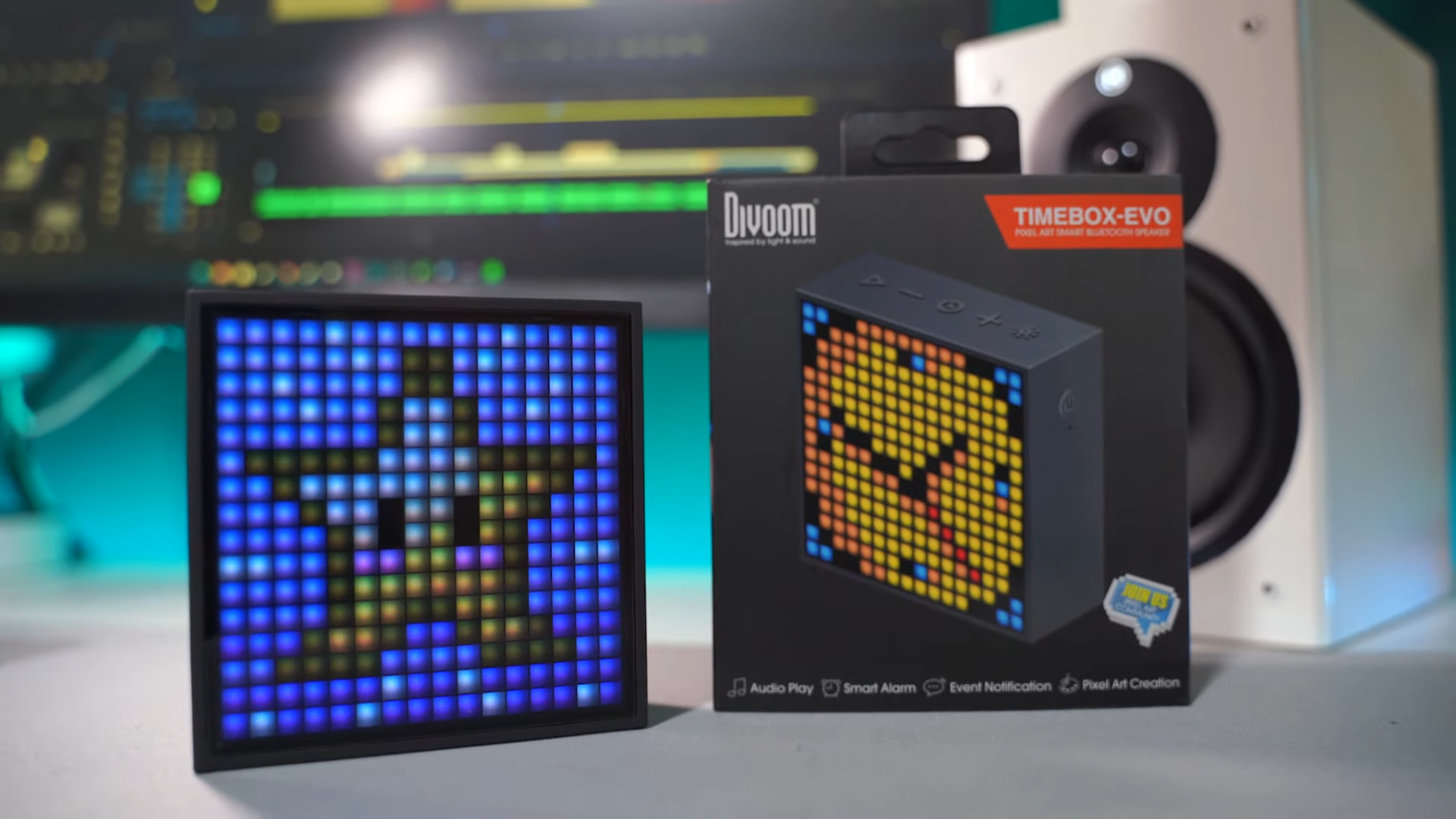 Divoom Timebox Smart Portable Bluetooth LED Speaker With APP-Controlled Pixel Art - View #2