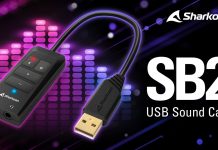 Sharkoon SB2 | Multi-Compatible Sound Card for Optimal Control of Audio